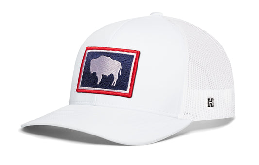 Wyoming Flag Trucker Hat | WY Snapback