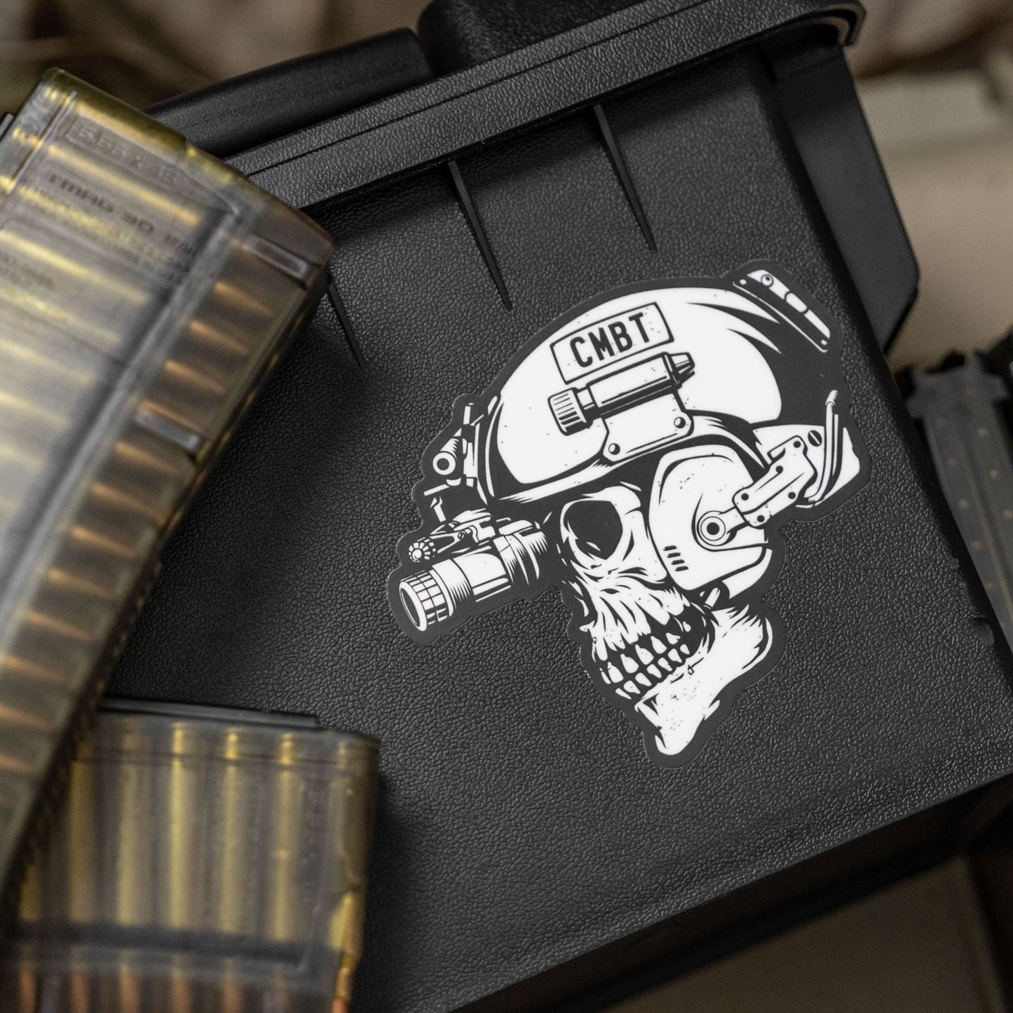 Skull Operator CMBT Decal Sticker