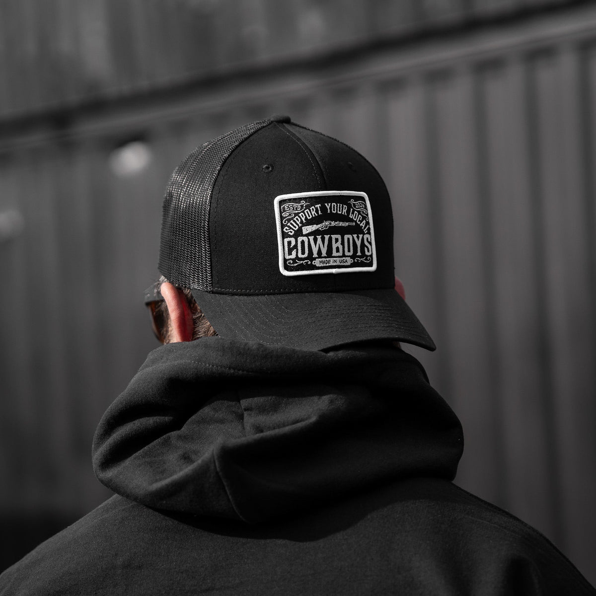 Support Your Local Cowboys Patch Snapback Hat