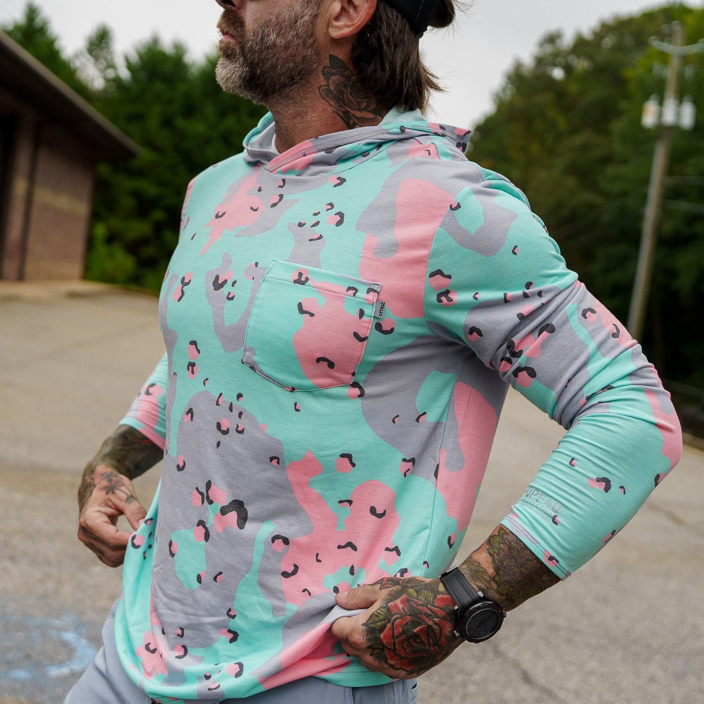 Men's Outdoors Long Sleeve Performance Hoodie