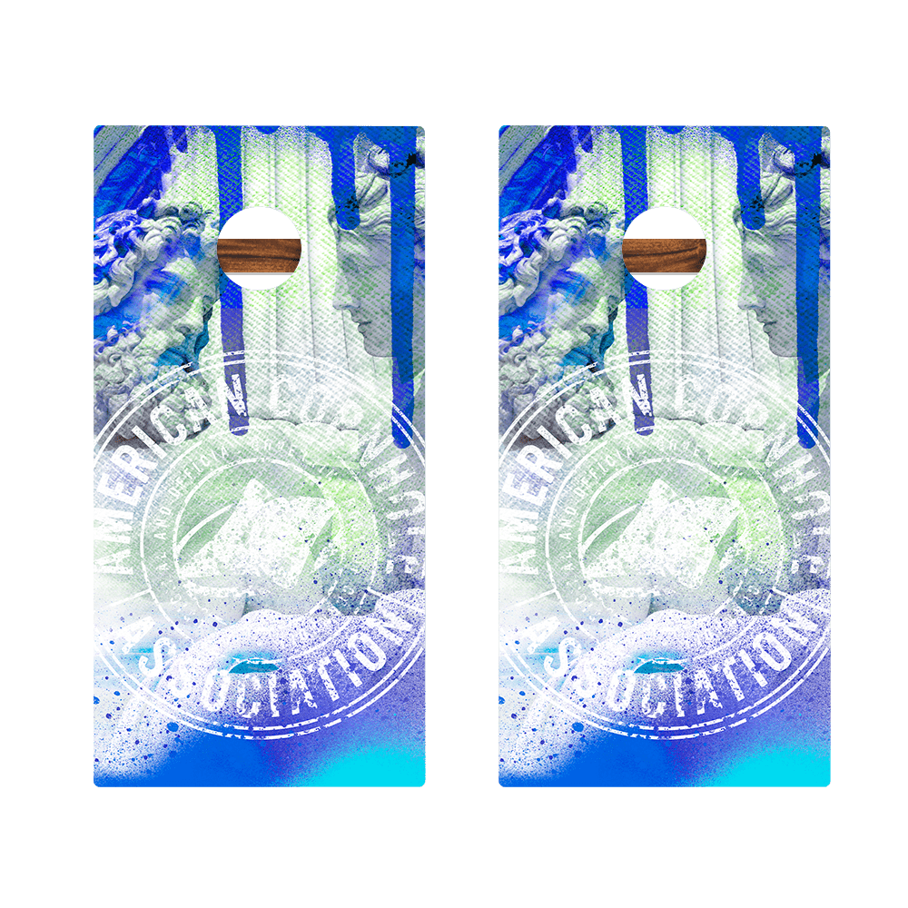 ACA Street Art Tournament Badge Gold Series Cornhole Boards