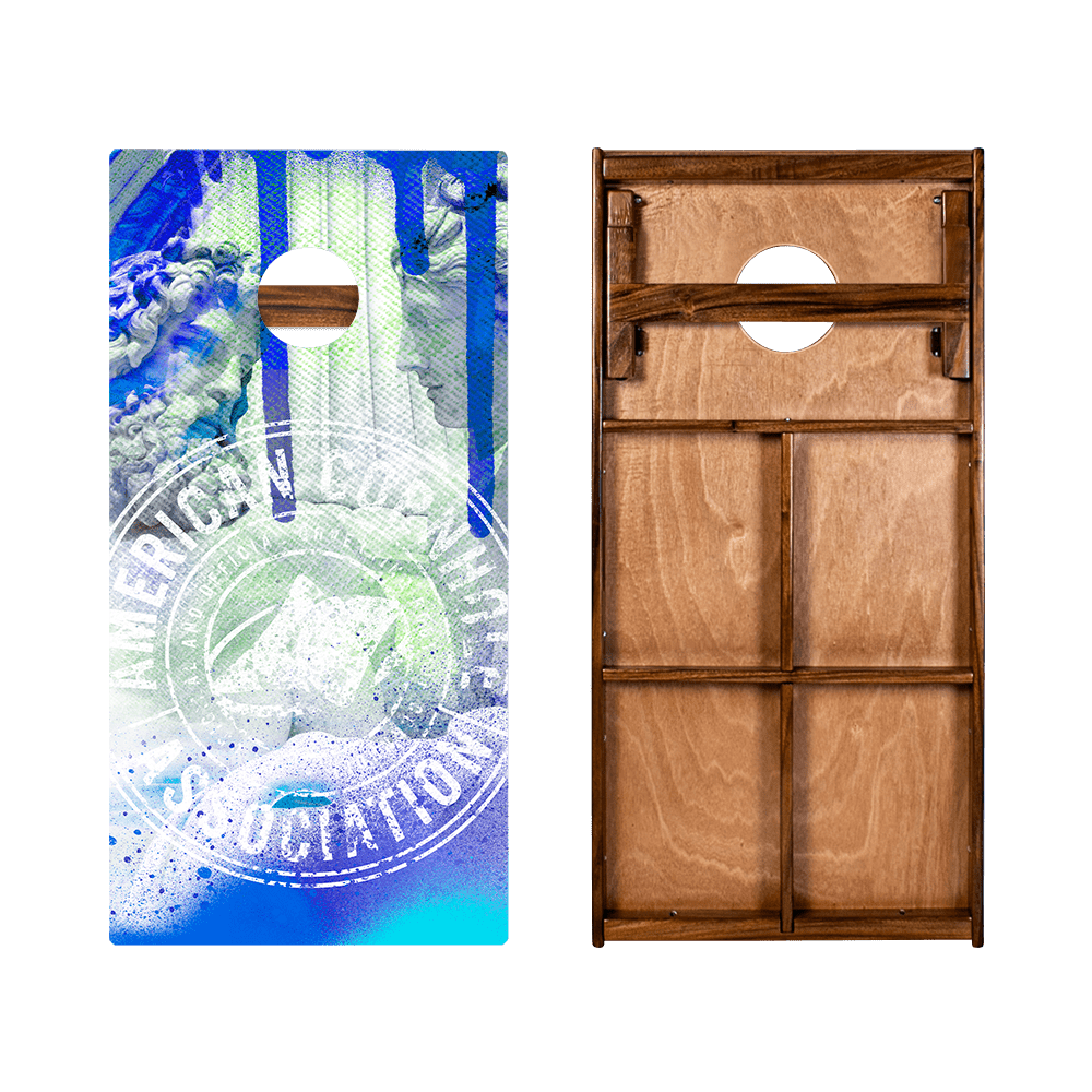 ACA Street Art Tournament Badge Gold Series Cornhole Boards