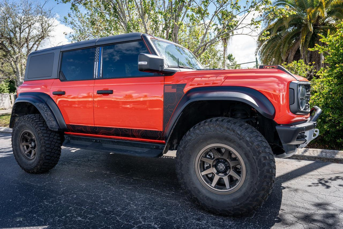 American Flag B Pillar Protection Kit (Printed Series) - 2021+ Bronco 4 Door