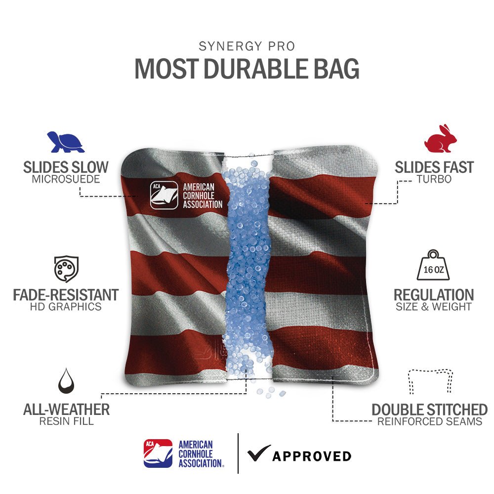 American Flag Synergy Pro Cornhole Bags