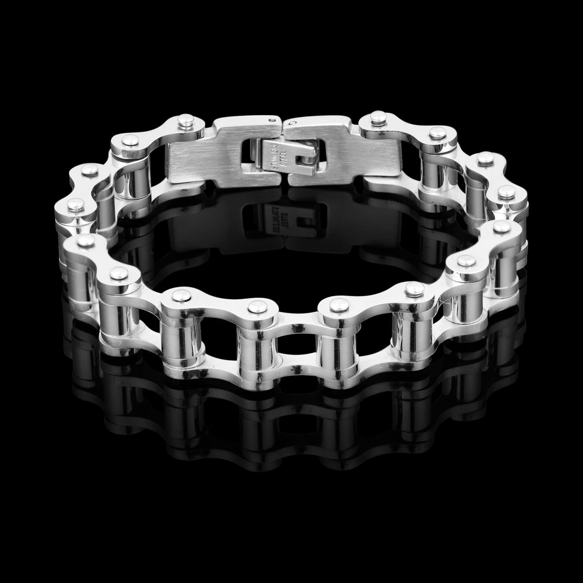 Stainless Steel Bike Chain Bracelet