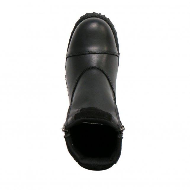 Ladies Double Trouble Black Zipper Boots - BTL1002