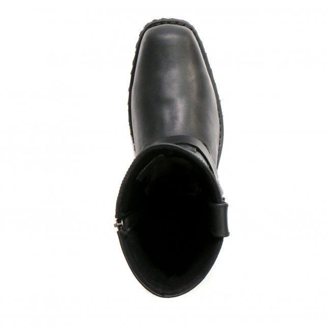 Men's Short Fuse Black Harness Boots - BTM1004