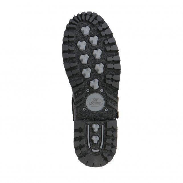 Men's Iron Buckle Black Logger Boots - BTM1006