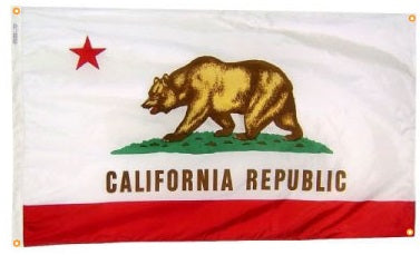 California Flag With Grommets Along with Edges for Wall Hanging