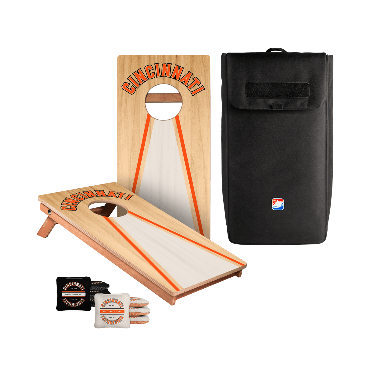 Cincinnati Football Gameday Backyard 1x2 ft Cornhole Board Set