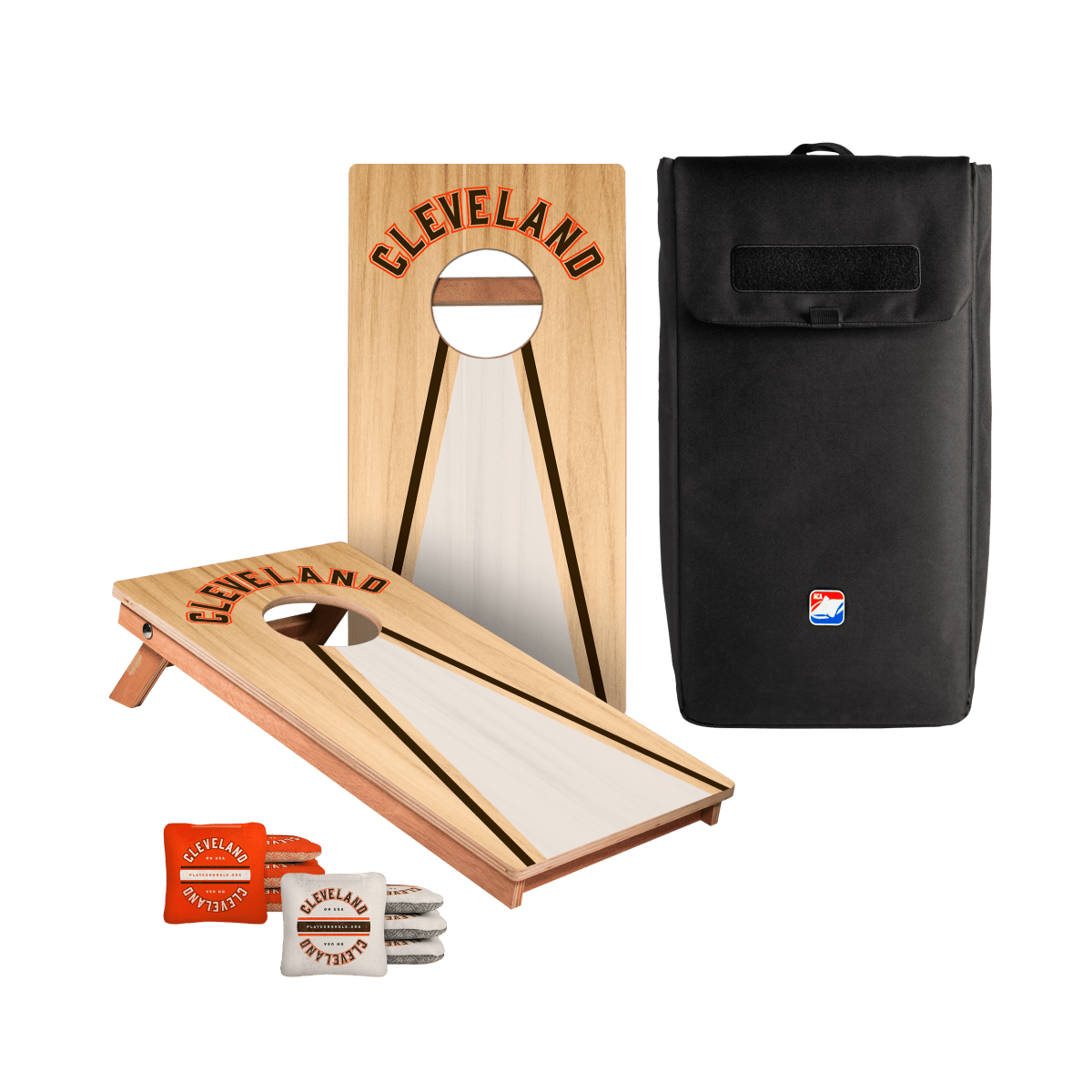Cleveland Football Gameday Backyard 1x2 ft Cornhole Board Set