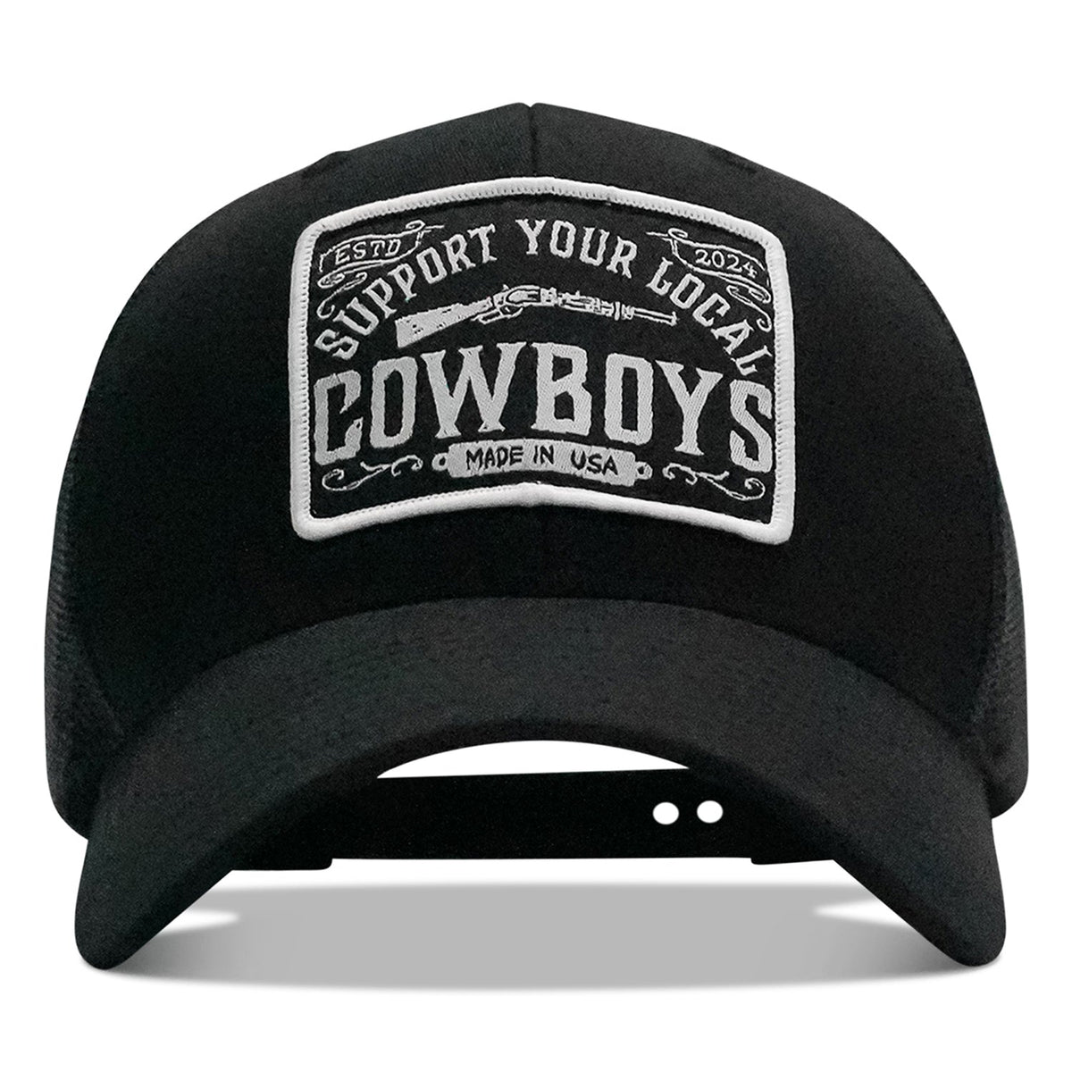 Support Your Local Cowboys Patch Snapback Hat