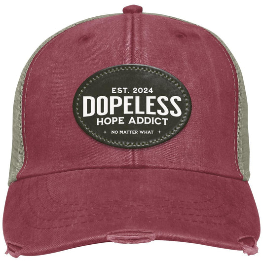 Custom Recovery Distressed Ollie Cap | Inspiring Sobriety | Dopeless Hope Addict