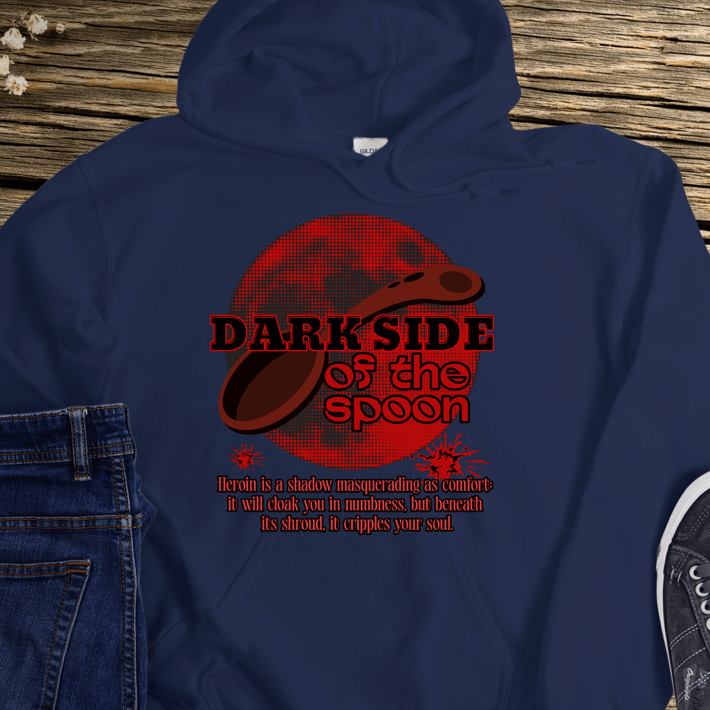 Custom Recovery Hoodie | Inspiring Sobriety | Dark Side of the Spoon