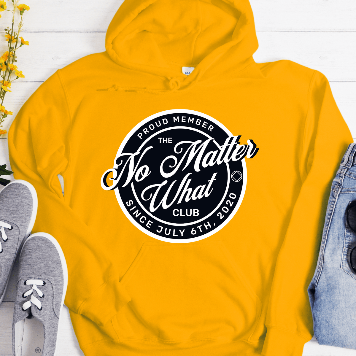 Custom Recovery Hoodie | Inspiring Sobriety | No Matter What Club