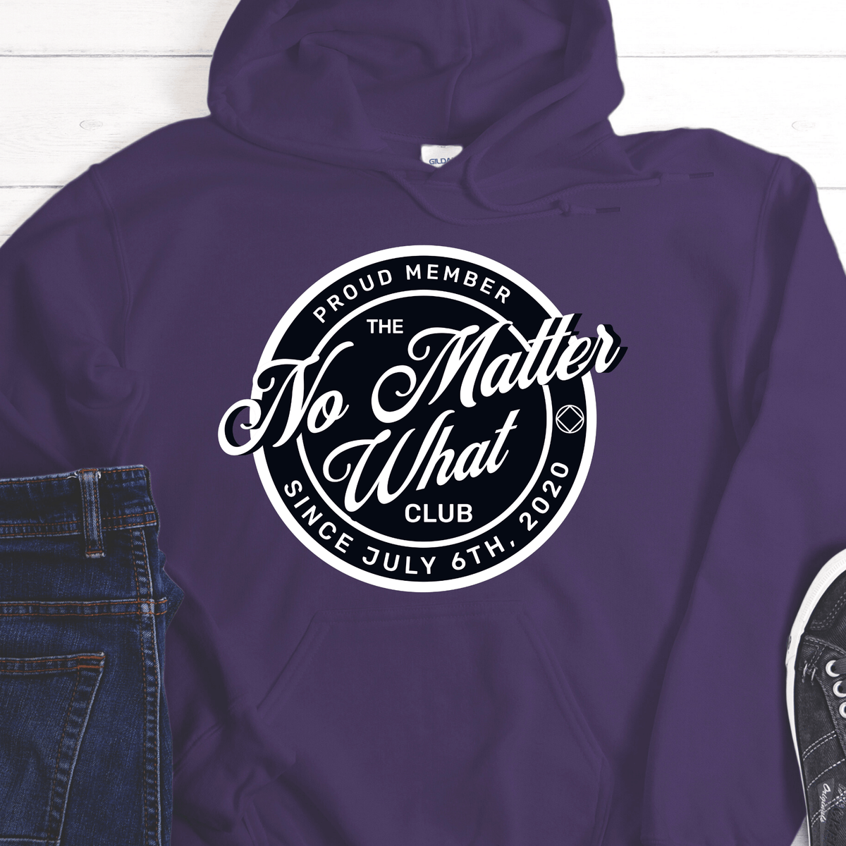Custom Recovery Hoodie | Inspiring Sobriety | No Matter What Club