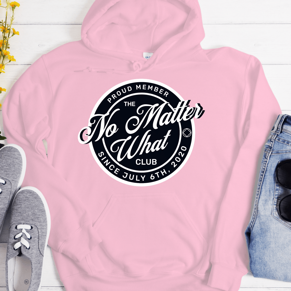 Custom Recovery Hoodie | Inspiring Sobriety | No Matter What Club