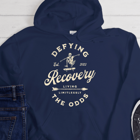 Custom Recovery Hoodie | Inspiring Sobriety | Recovery - Defying The Odds