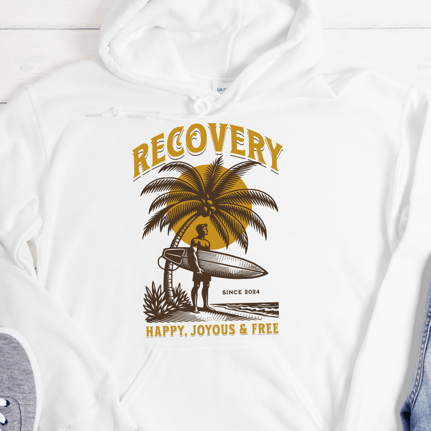 Custom Recovery Hoodie | Inspiring Sobriety | Recovery Surfer