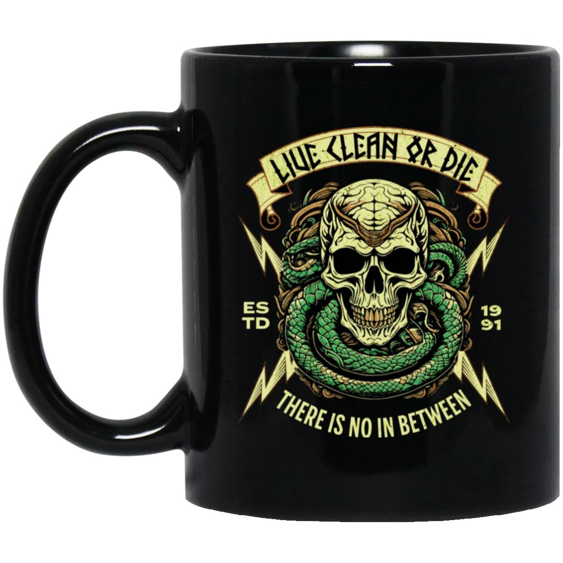 Custom Recovery Mug | Inspiring Sobriety | Live Clean Or Die