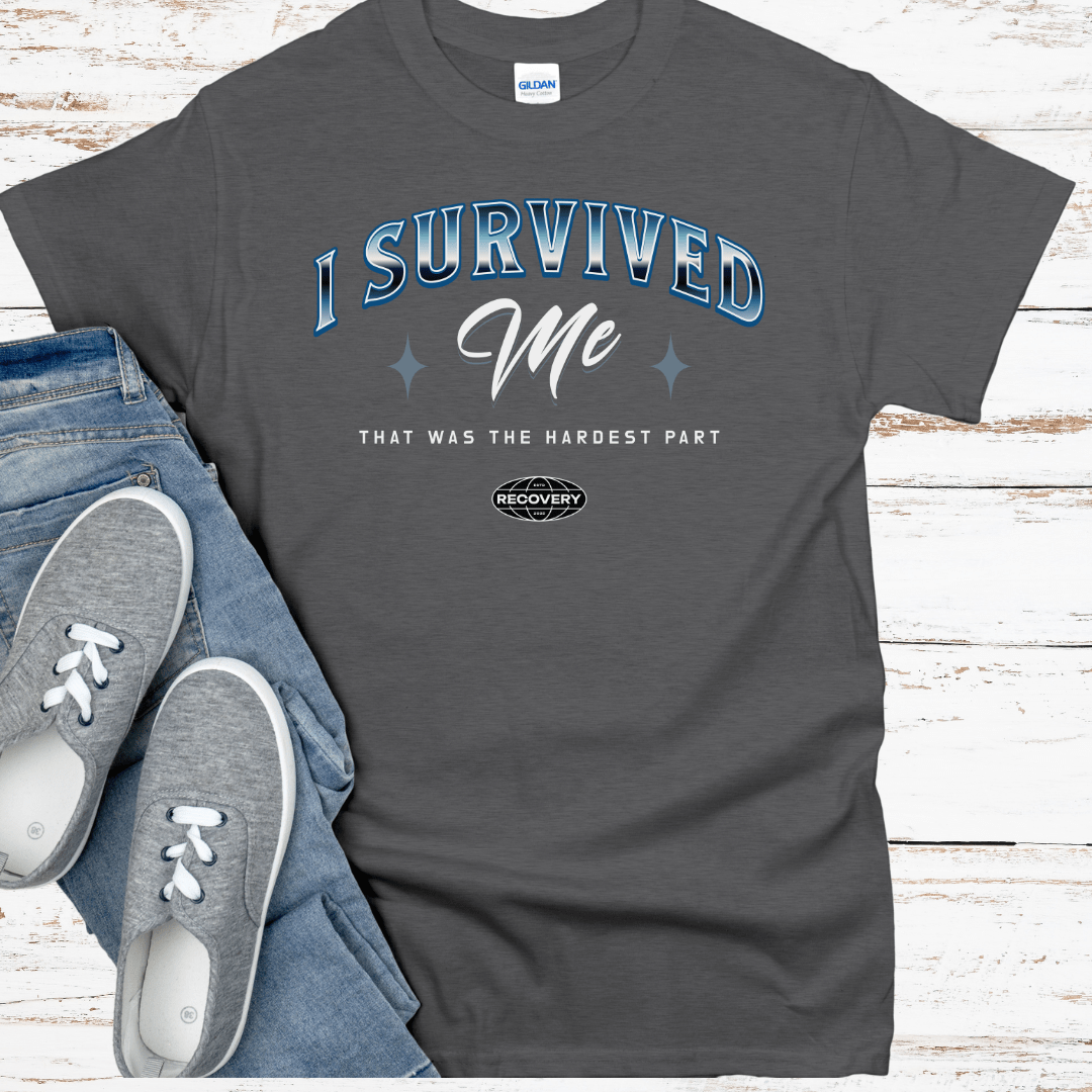 Custom Recovery T-Shirt | Inspiring Sobriety | I Survived Me