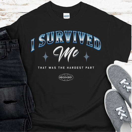 Custom Recovery T-Shirt | Inspiring Sobriety | I Survived Me