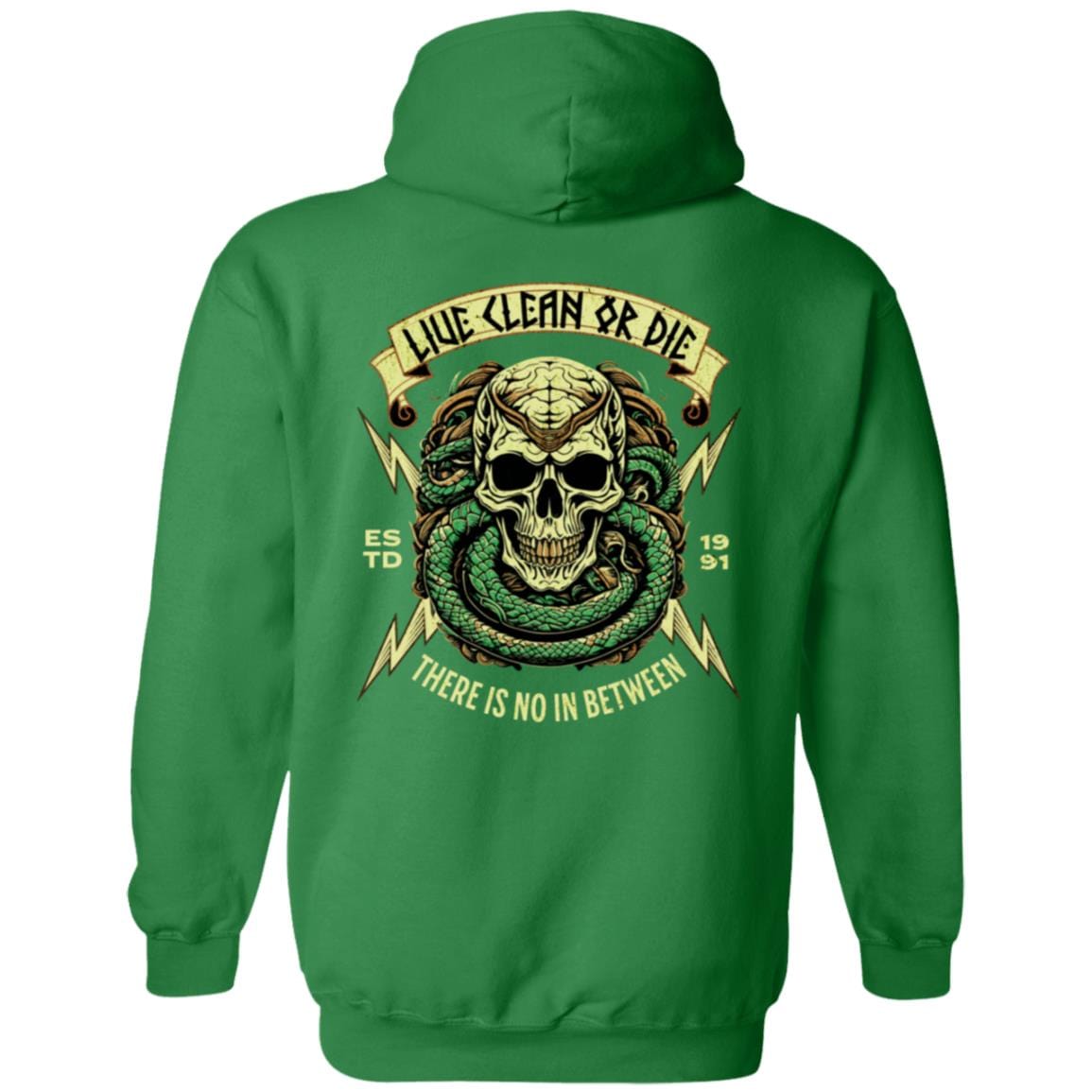 Custom Recovery Zip Hoodie | Inspiring Sobriety | Live Clean Or Die