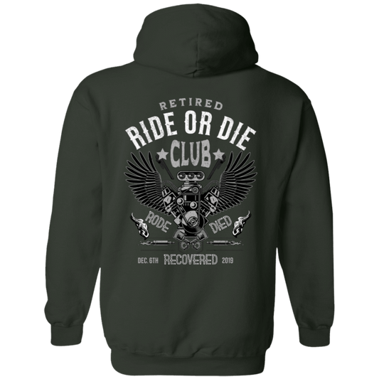 Custom Recovery Zip Hoodie | Inspiring Sobriety | Retired Ride or Die Club
