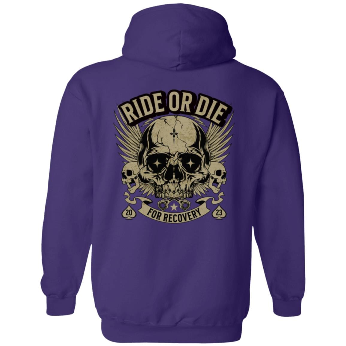 Custom Recovery Zip Hoodie | Inspiring Sobriety | Ride or Die For Recovery