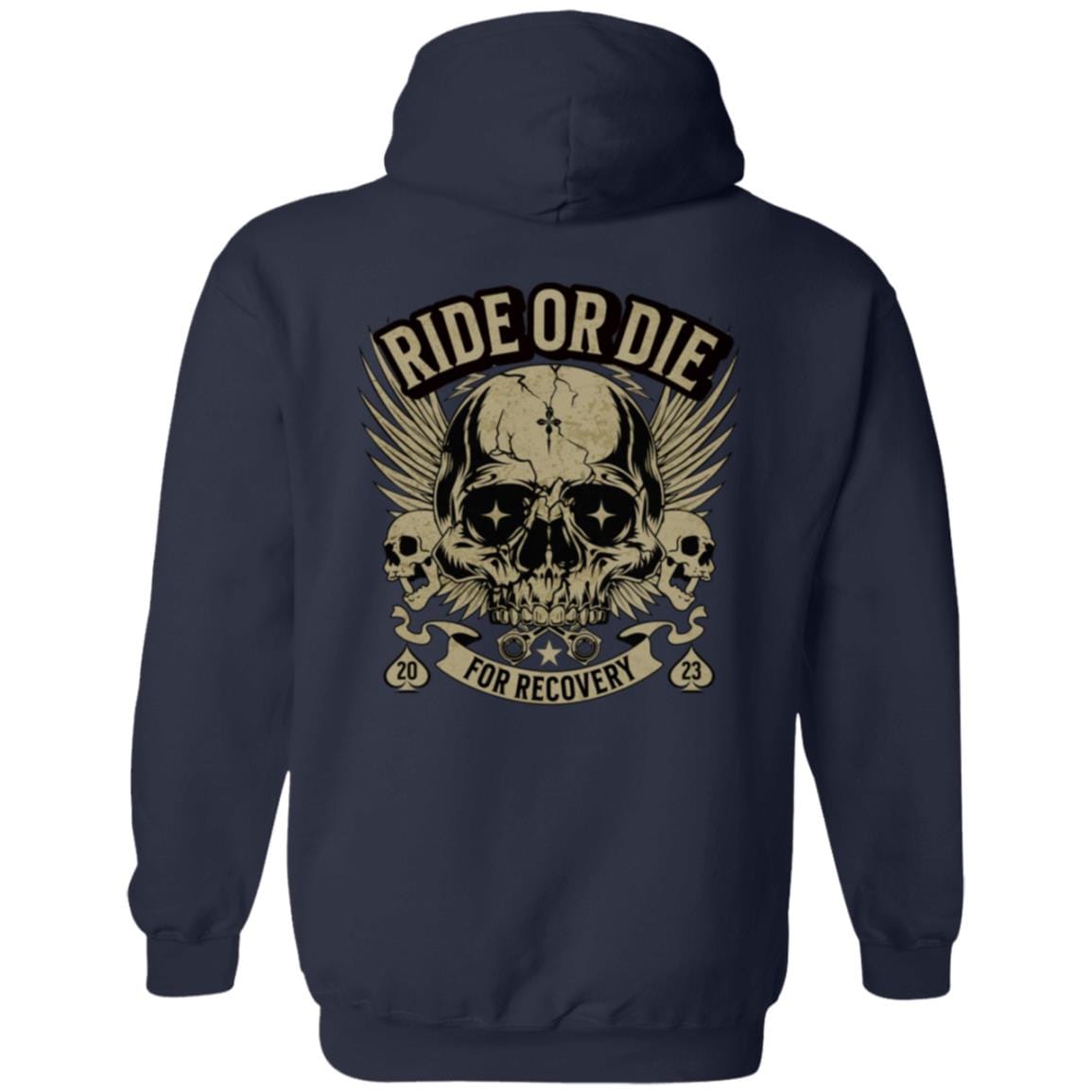 Custom Recovery Zip Hoodie | Inspiring Sobriety | Ride or Die For Recovery
