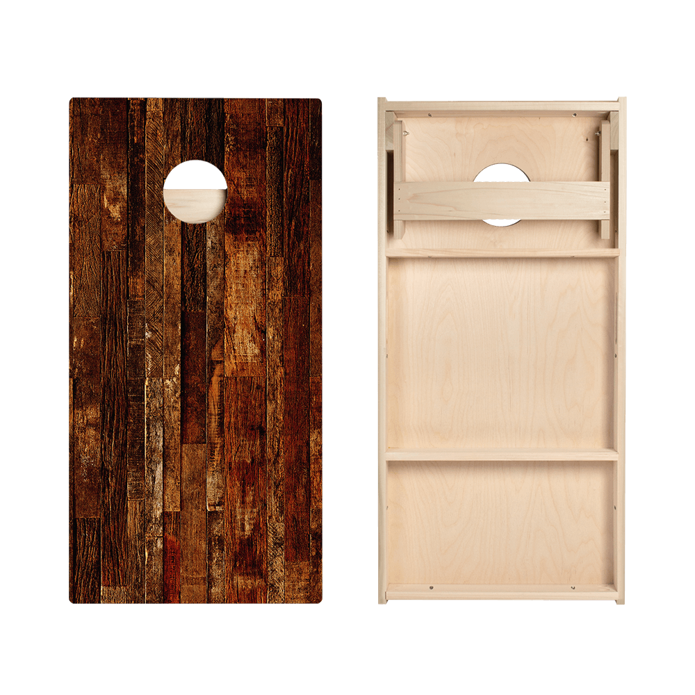 Dark Wood Star Cornhole Boards