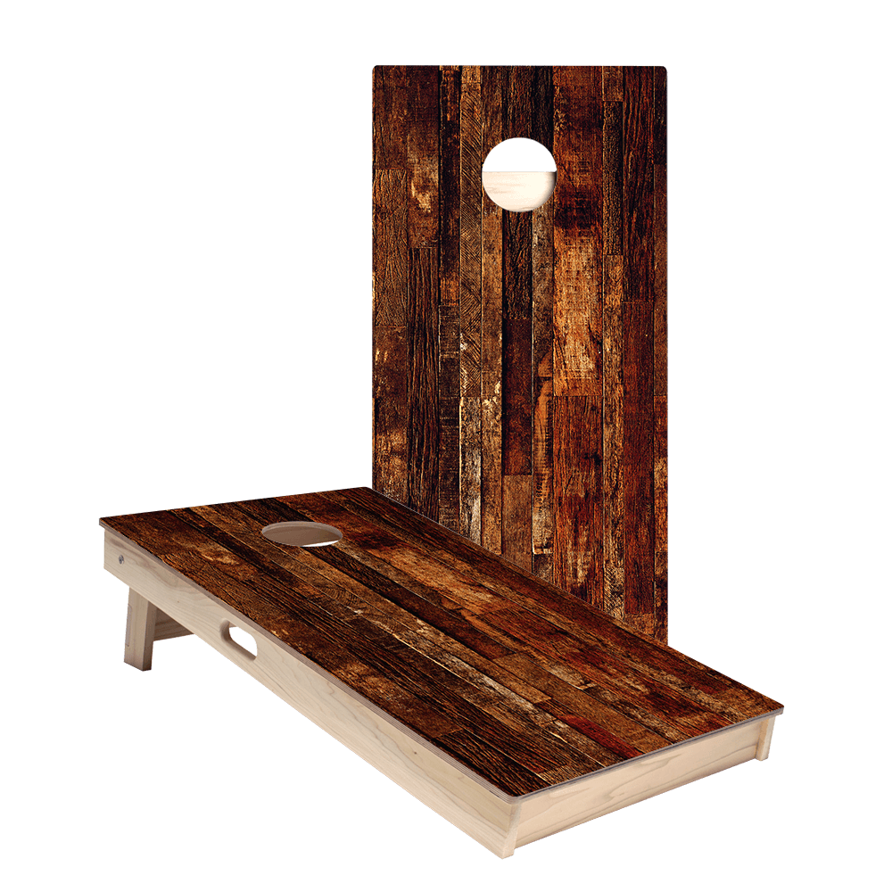 Dark Wood Star Cornhole Boards