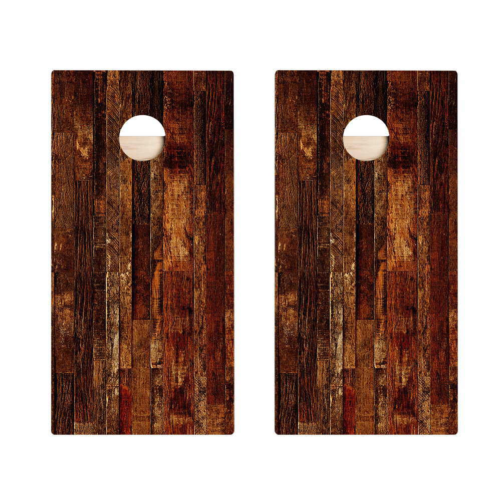 Dark Wood Star Cornhole Boards