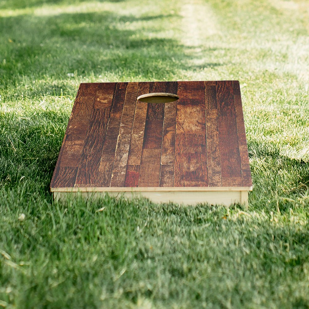 Dark Wood Star Cornhole Boards