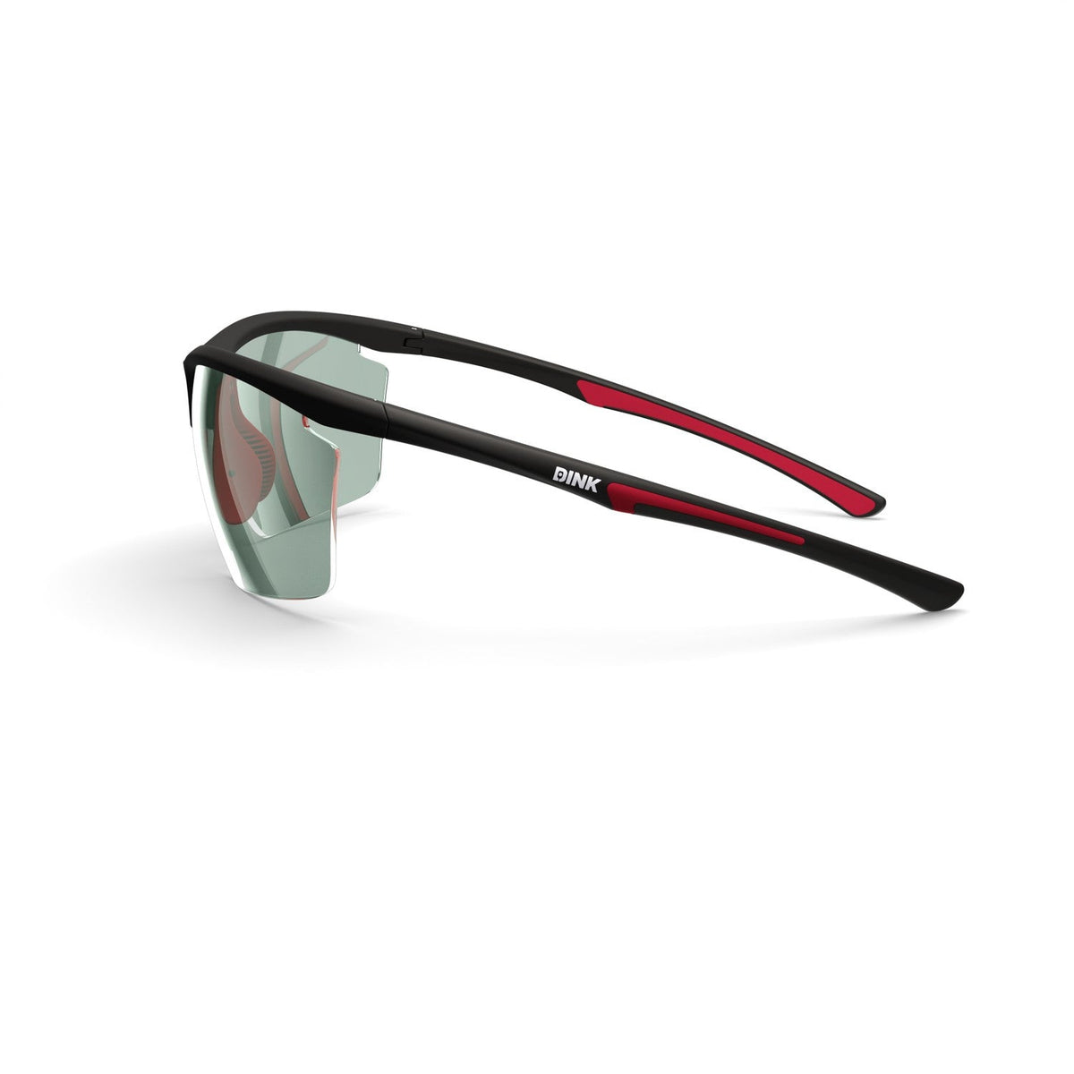 Daytona Petite Large Sunglasses - Black/Red