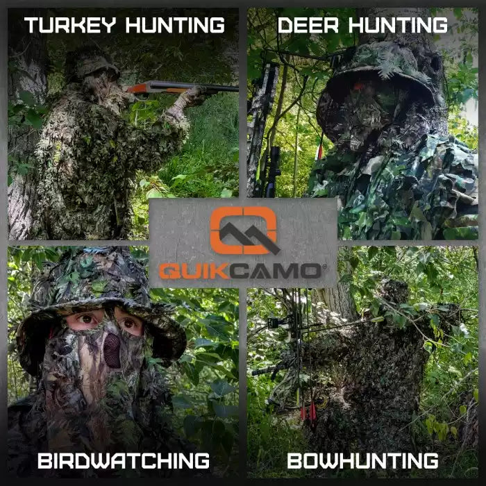 Hunting Hat & Camo Mask: 3D Leafy Bucket / Boonie Hat (Mossy Oak / Realtree)