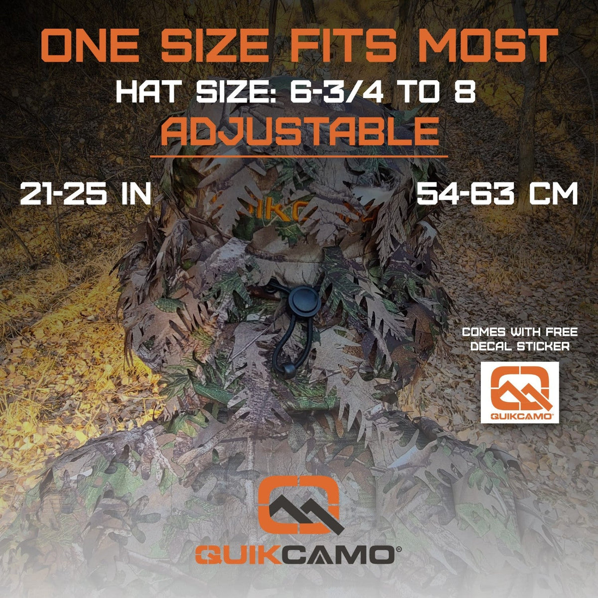 Hunting Hat & Camo Mask: 3D Leafy Bucket / Boonie Hat (Mossy Oak / Realtree)