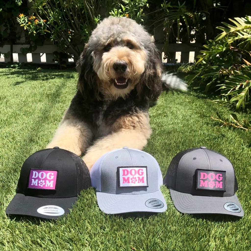 Dog Mom - Pink And Black - Removable Patch