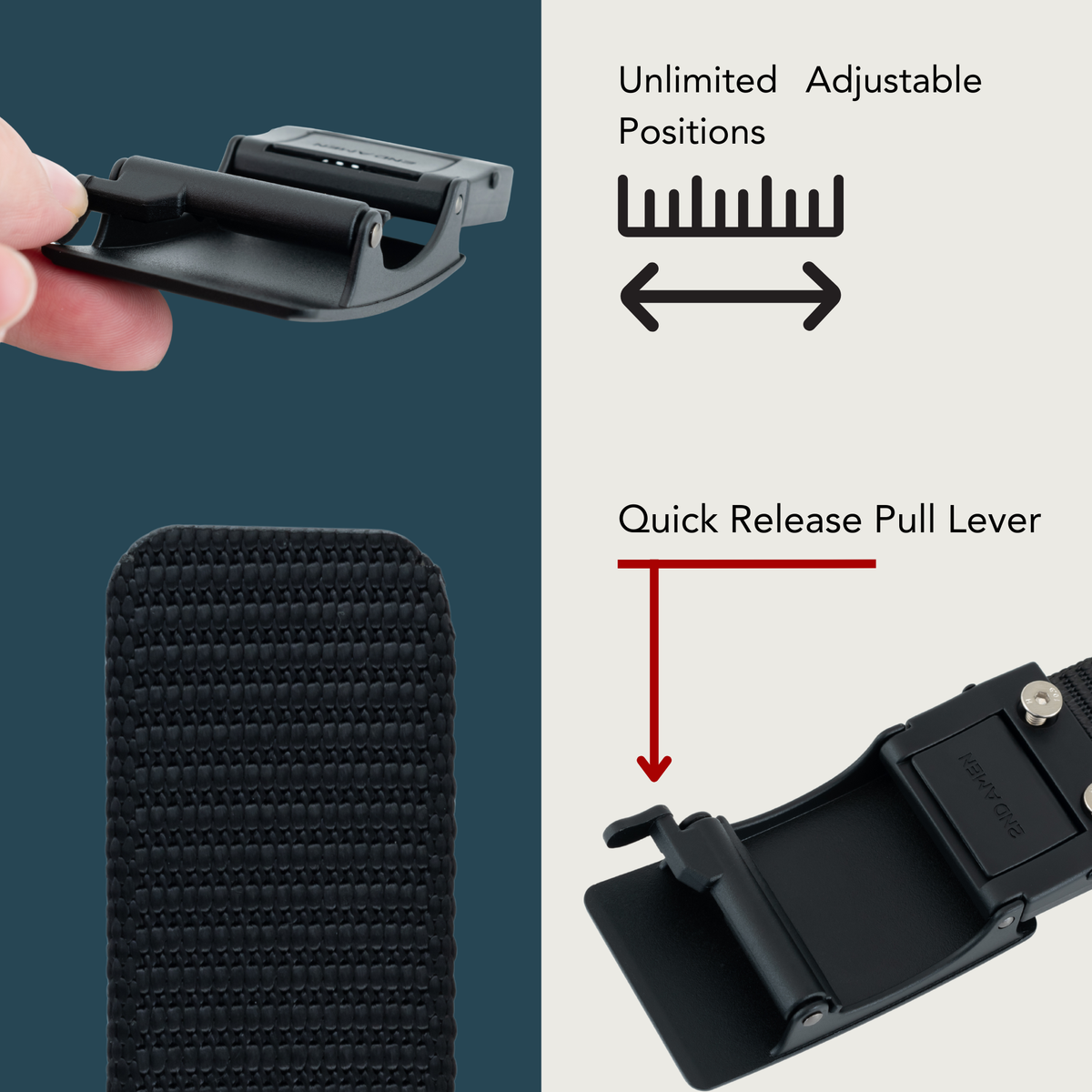 Hero 1.0 EDC Belt 1.5" Width Ballistic Nylon for Everyday Carry