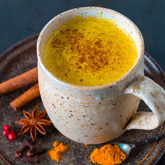 The Spice Lab "Golden Milk" Turmeric Tea Superfood Premium Powder "Tea" (4 oz) (Used to make Golden Milk or as a tasty Turmeric replacement) Sugar Free all Natural