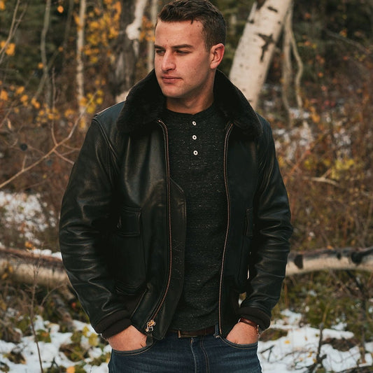 G-1 Flight Jacket with Removable Collar Z2108M