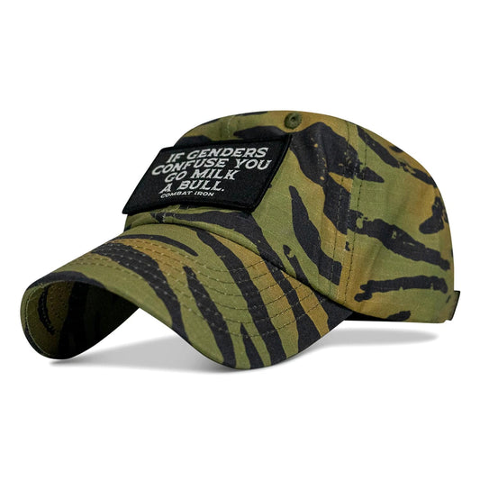 If Genders Confuse You Go Milk A Bull Patch Ripstop Tactical Hat