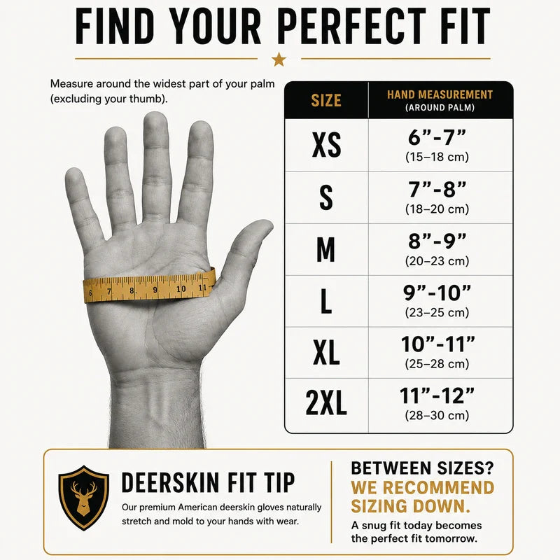 Ventilated Touchscreen Deerskin Gloves