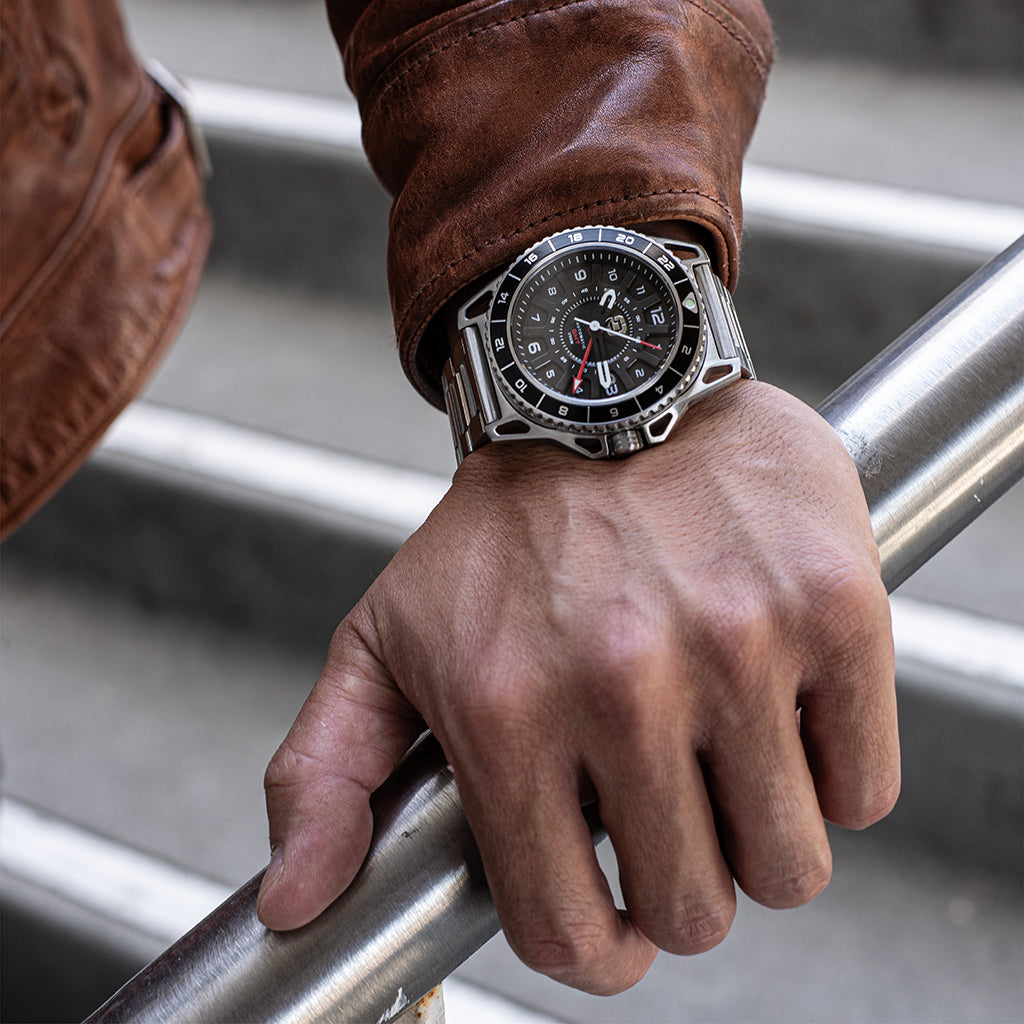 GMT-01 - Automatic GMT Watch with Metal Bracelet