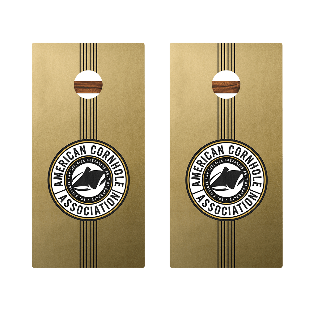 Gold Champ Stripes Gold Series Cornhole Boards