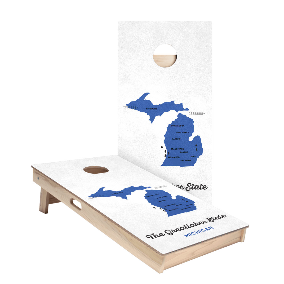 Great Lakes State Star Cornhole Boards
