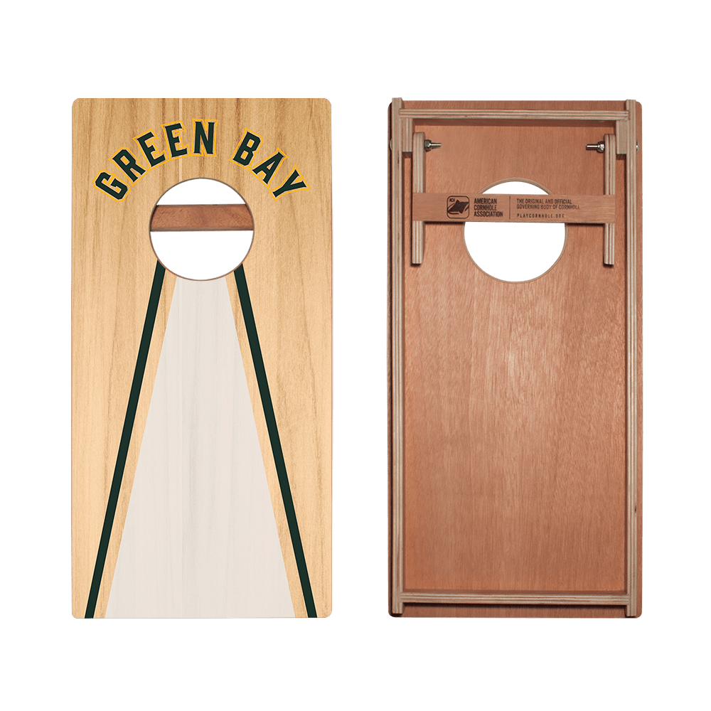 Green Bay Football Gameday Backyard 1x2 ft Cornhole Board Set