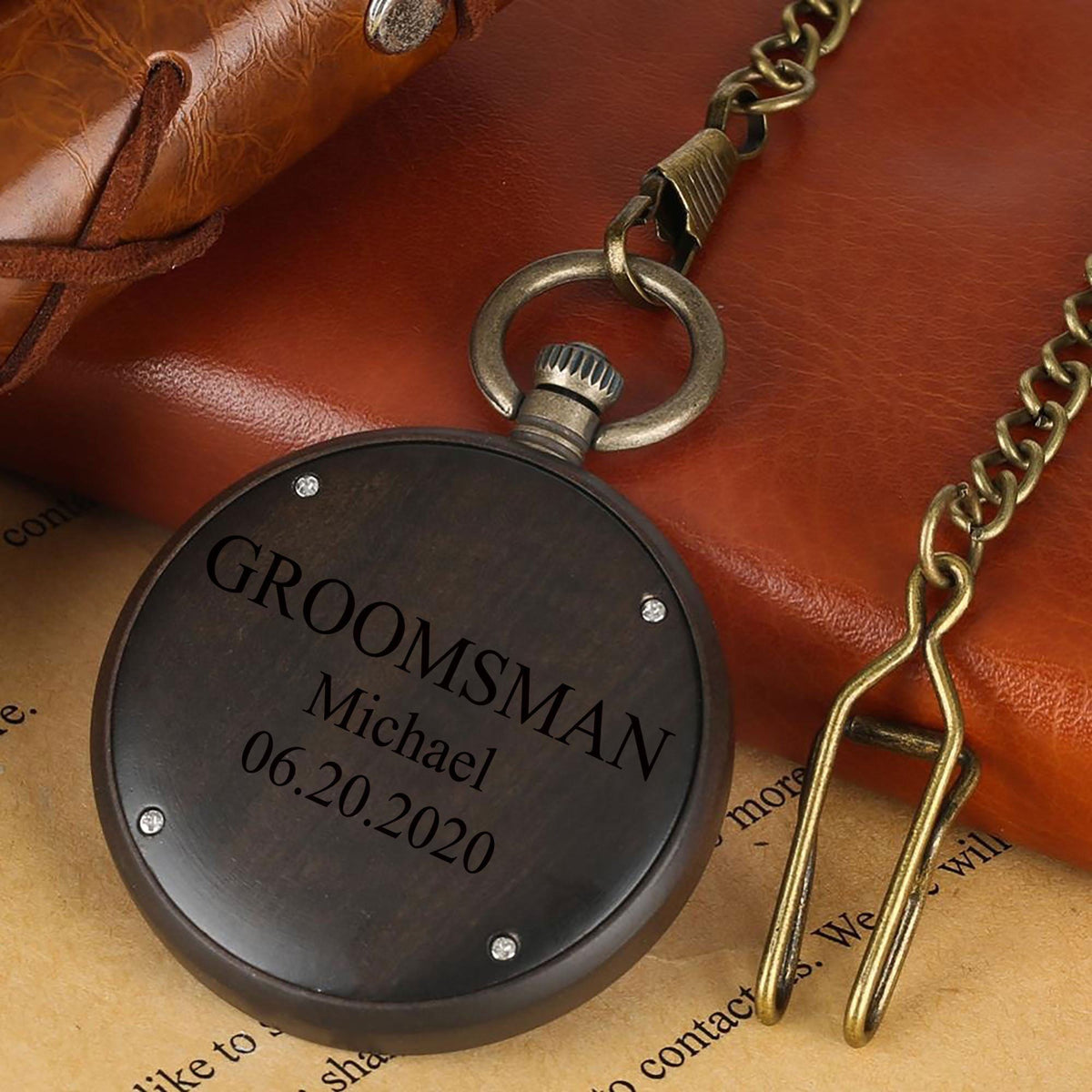Set of 4 Groomsmen Pocket Watches | Valor