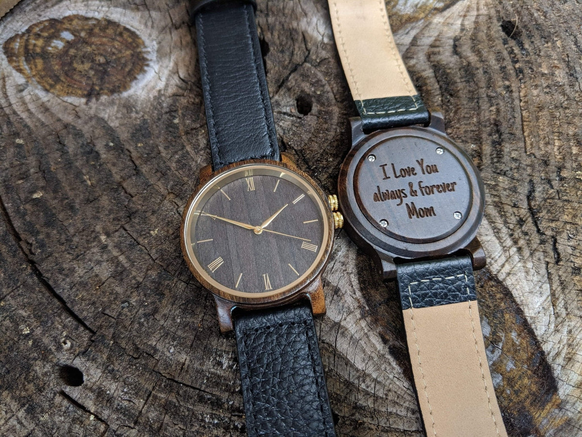Groomsmen Set Of 5 Wooden Watches Black Arce