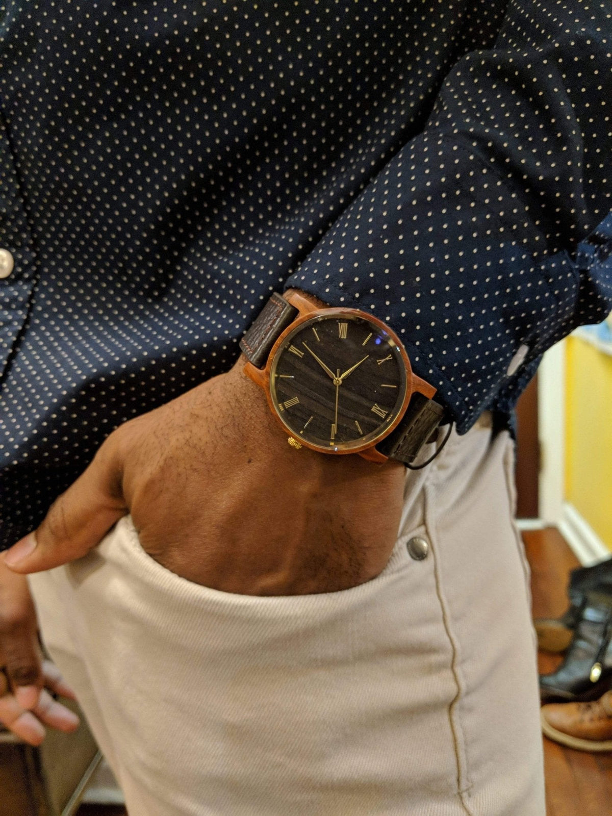 Groomsmen Set Of 7 Wooden Watches Red Arce
